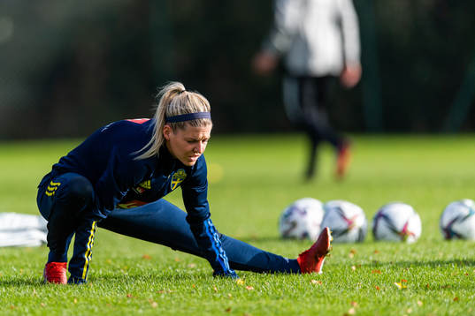 Olivia Schough of the Swedish women’s national football