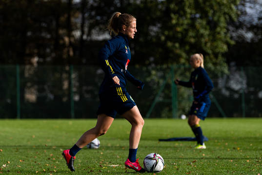 Anna Anvegård of the Swedish women’s national football