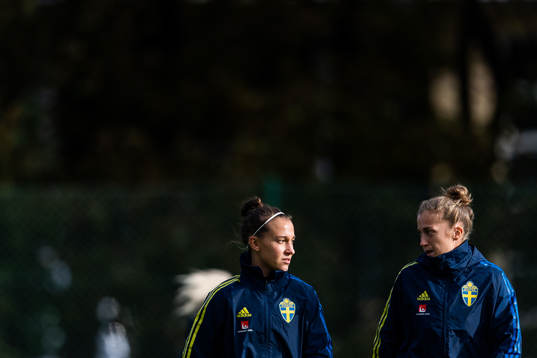 Julia Zigiotti Olme and Filippa Angeldahl of the Swedish