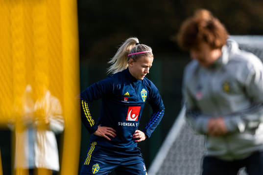Hanna Glas of the Swedish women’s national football team