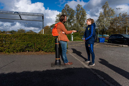 Anna Anvegård of the Swedish women’s national football