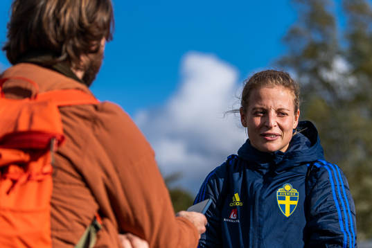 Anna Anvegård of the Swedish women’s national football