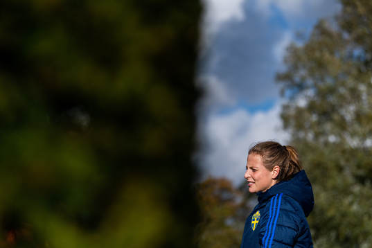 Anna Anvegård of the Swedish women’s national football