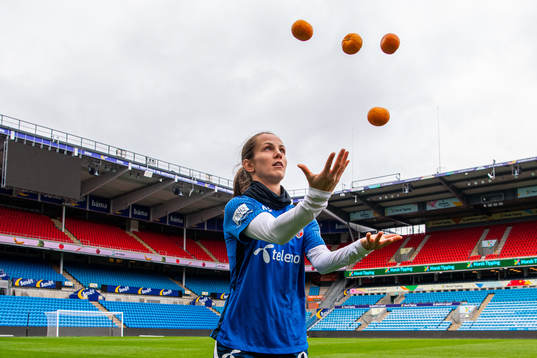 Tuva Hansen of the Norwegian women's national football team
