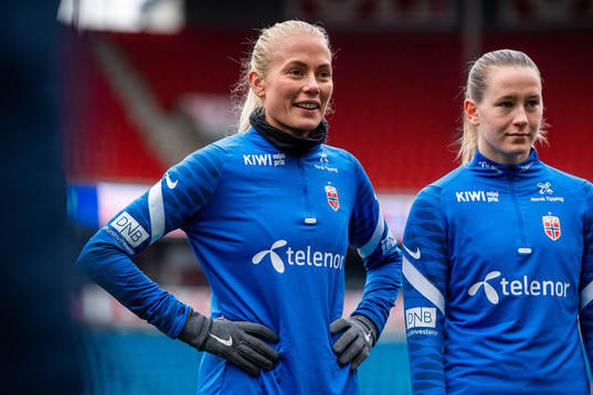 Guro Bergsvand and Elisabeth Terland of the Norwegian