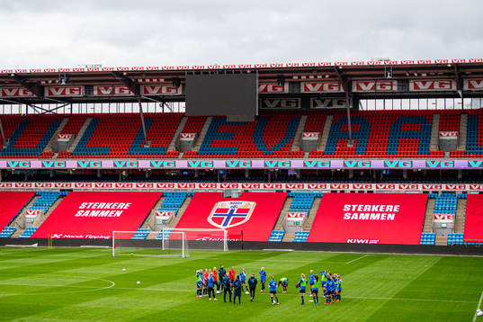 Players and staff of the Norwegian women's national