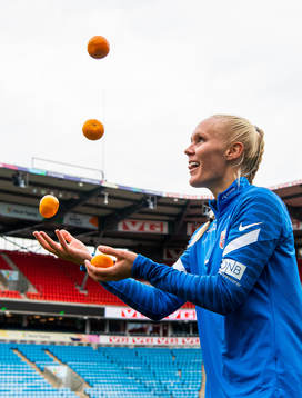 Maria Thorisdottir of the Norwegian women's national