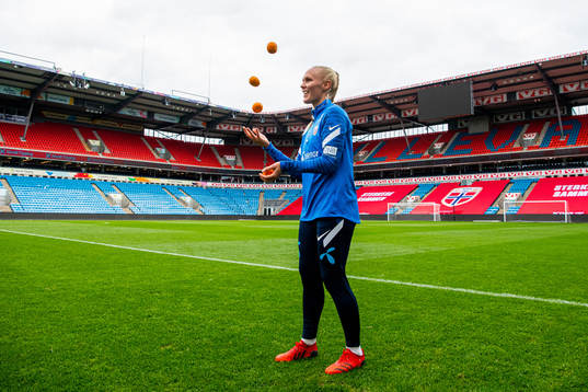 Maria Thorisdottir of the Norwegian women's national