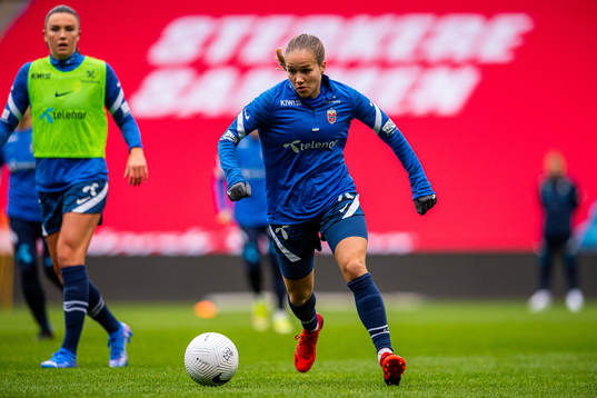 Guro Reiten of the Norwegian women's national football team