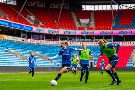 Elisabeth Terland and Emilie Bragstad of the Norwegian