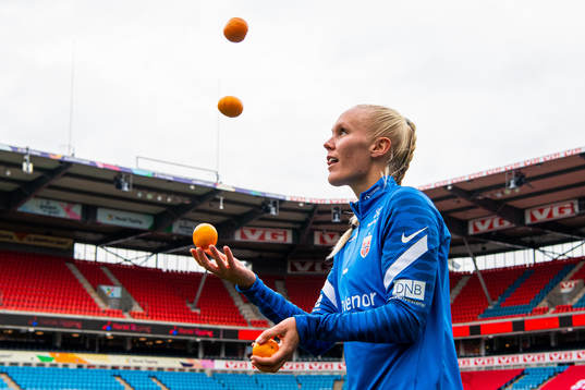 Maria Thorisdottir of the Norwegian women's national