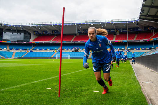Guro Reiten of the Norwegian women's national football team