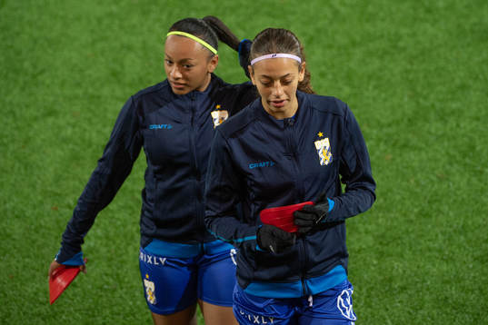 IFK Göteborgs  Alicia Hall Hellström och Malva Larsson