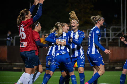 IFK Göteborgs spelare Jenny Helgesson, Filippa Hopkins,