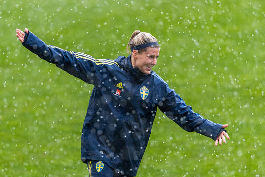 Olivia Schough of the Swedish women's national football