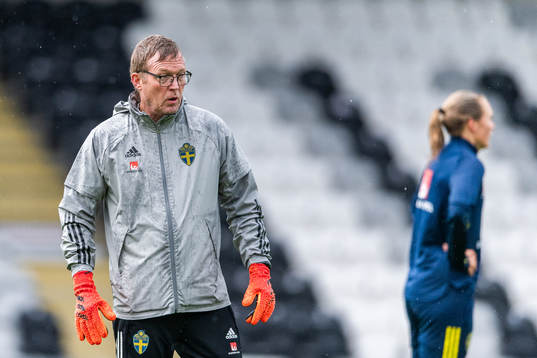 Leif Troedsson, goalkeeper coach of the Swedish women's