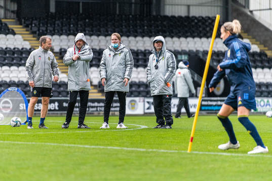Pontus Ekblom, physio, Magnus Wikman, assistant coach,