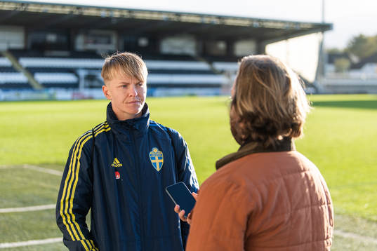 Nilla Fischer of the Swedish women's national football team