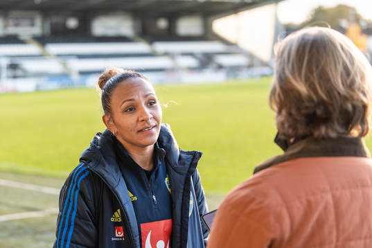 Madelen Janogy of the Swedish women's national football