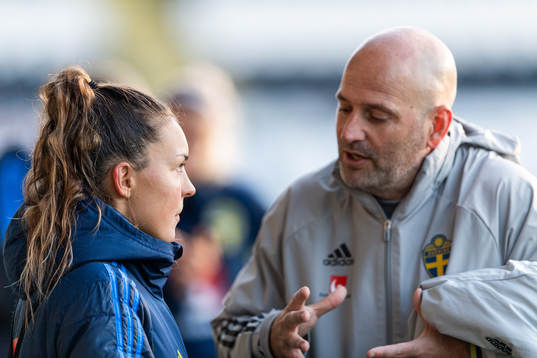 Johanna Rytting Kaneryd and Magnus Wikman, assistant coach