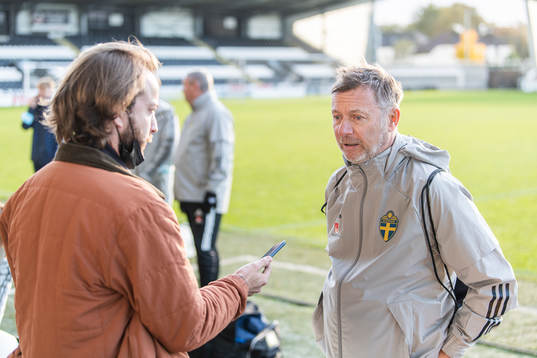 Peter Gerhardsson, head coach of the Swedish women's