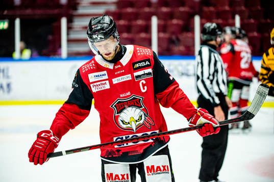 Malmö Redhawks Carl Söderberg deppar
