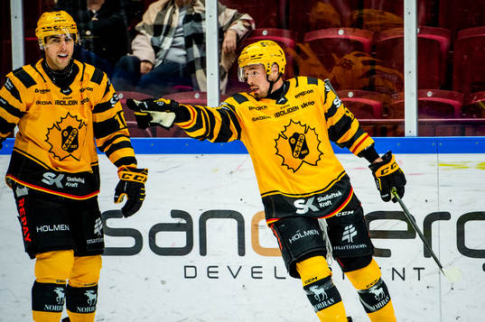 Skellefteås Jayce Hawryluk jublar