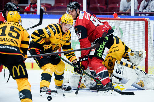 Skellefteås Adam Wilsby och Malmö Redhawks Lance Bouma