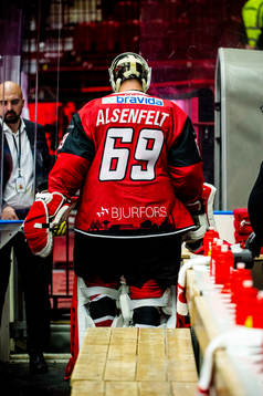 Malmö Redhawks målvakt Oscar Alsenfelt lämnar