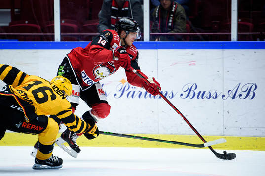 Malmö Redhawks Carl-Johan Lerby och Skellefteås Linus