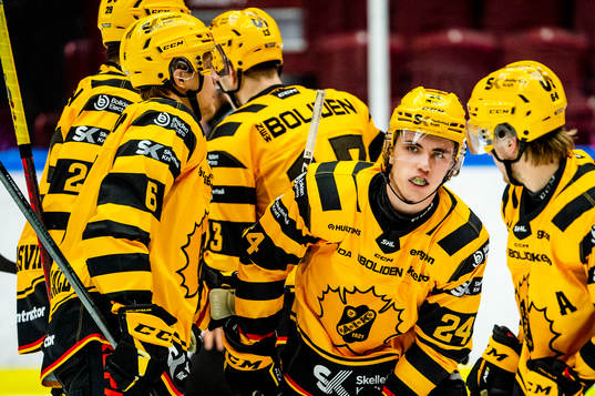 Skellefteås Elias Stenman jublar