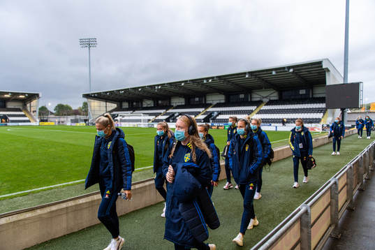 Fridolina Rolfö, Filippa Angeldahl, goalkeeper Hedvig