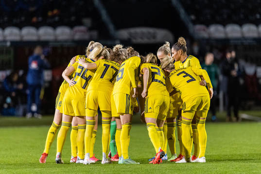 Players of Sweden gather