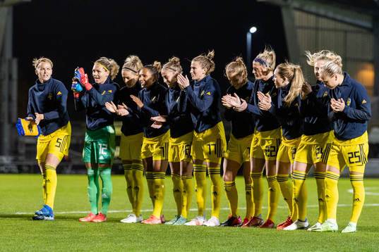 Nilla Fischer, goalkeeper Jennifer Falk, Emma Kullberg,