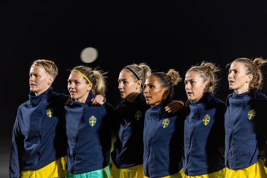 Nilla Fischer, goalkeeper Jennifer Falk, Emma Kullberg,