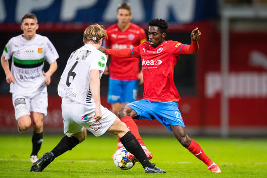 Helsingborgs Benjamin Acquah och GAIS August Wängberg