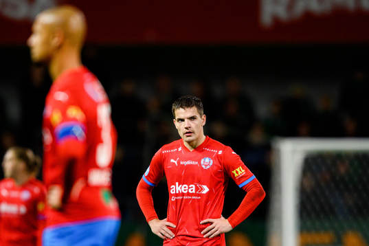 Helsingborgs Brandur Hendriksson Olsen deppar