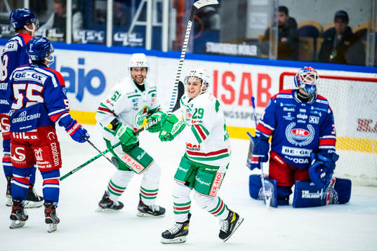 Rögles Tyler Kelleher jublar