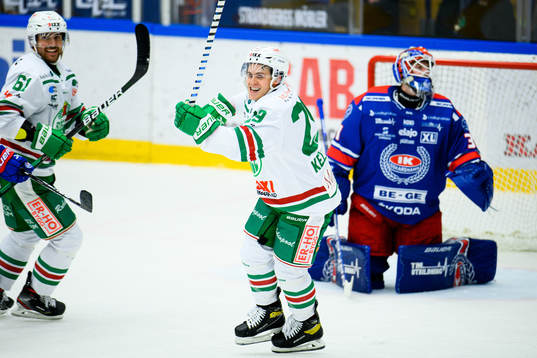 Rögles Tyler Kelleher jublar