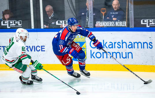 Rögles Ludvig Larsson och Oskarshamns Joakim Thelin