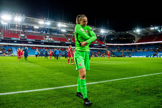 Goalkeeper Cecilie Fiskerstrand of Norway