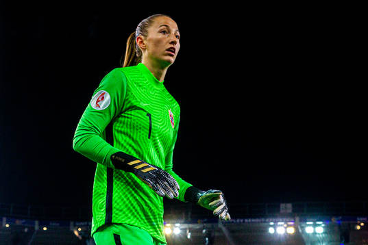 Goalkeeper Cecilie Fiskerstrand of Norway