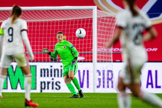 Goalkeeper Cecilie Fiskerstrand of Norway