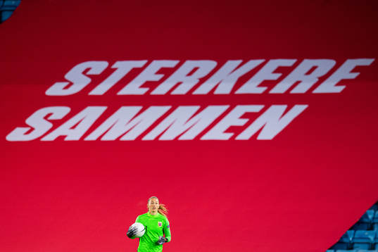 Goalkeeper Cecilie Fiskerstrand of Norway