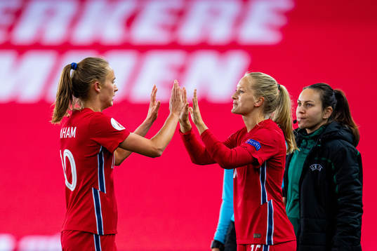 Caroline Graham Hansen of Norway is being substituted with