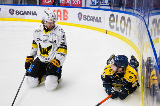 Västerås Mikael Frycklund och Södertäljes Brett Pollock