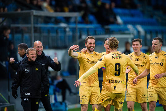 Ola Selvaag Solbakken of Bodø/Glimt celebrates with Brede