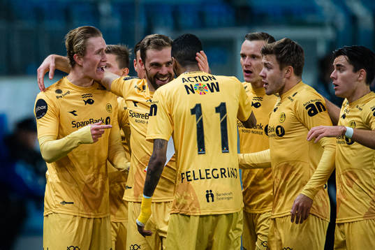 Ola Selvaag Solbakken of Bodø/Glimt celebrates with Brede