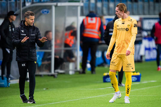 Kjetil Knutsen, head coach of Bodø/Glimt, and Ola Selvaag