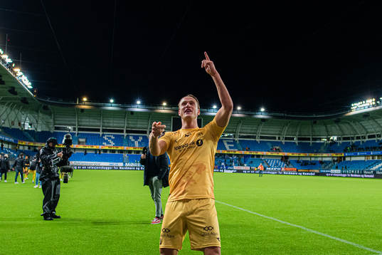 Erik Botheim of Bodø/Glimt celebrates